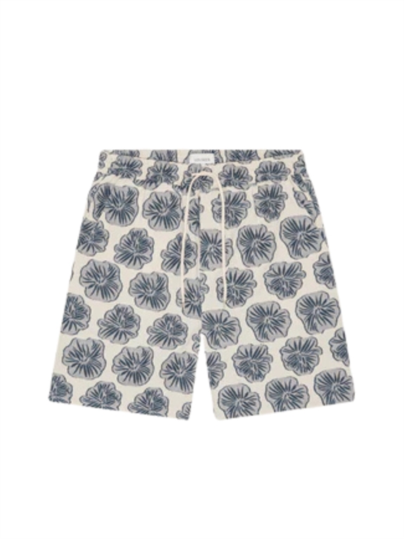 Les Deux Dahlia Jacquard Shorts - Dark Denim Blue